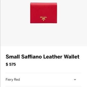 Prada Saffiano Leather Wallet
